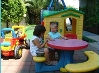 spazio per i bambini che giocano all'interno del Residence a Rimini